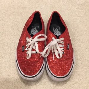 Vans Sparkle Tennis Shoes. Lovingly worn.